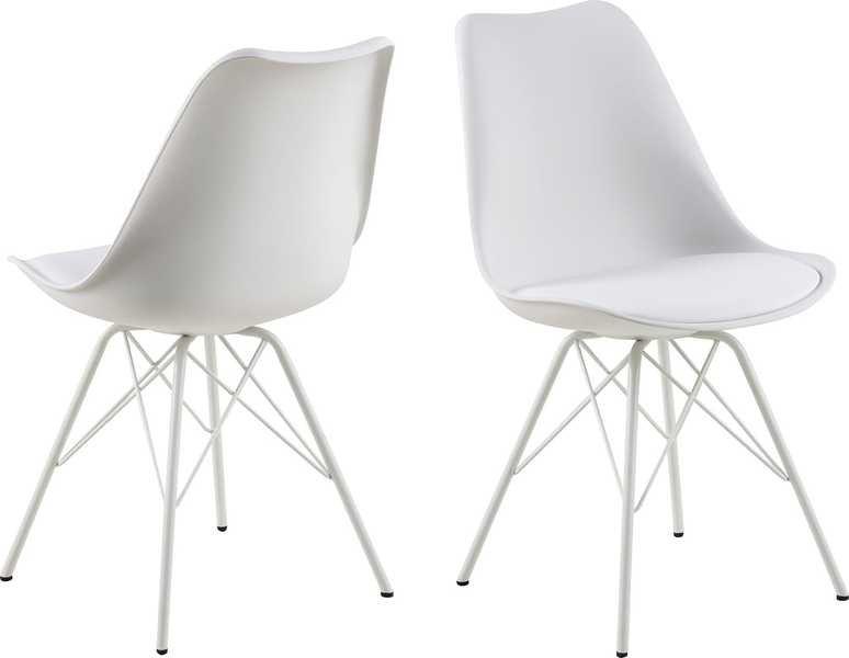 Image of Esszimmerstuhl Giada Retro weiss Esszimmerstuhl Giada Retro weiss