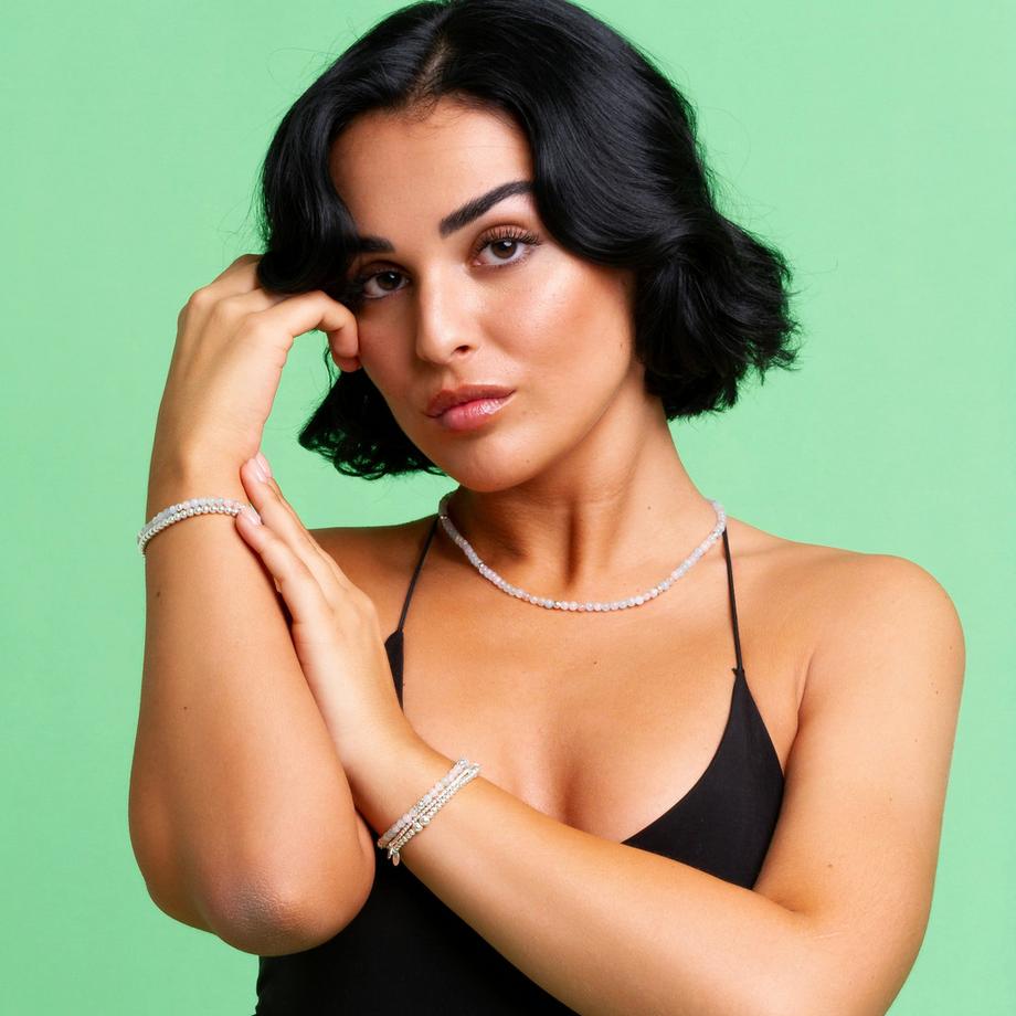 Balibay  Daria armbänder als Bundle mit Morganit & Silber 