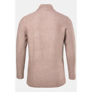 JP1880 CashmereTouch Strukturstrick Knopfkragen Troyer  