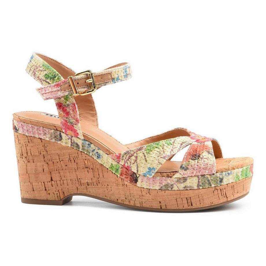 Dune Kelulu Motif Floral Sandales Compensées  