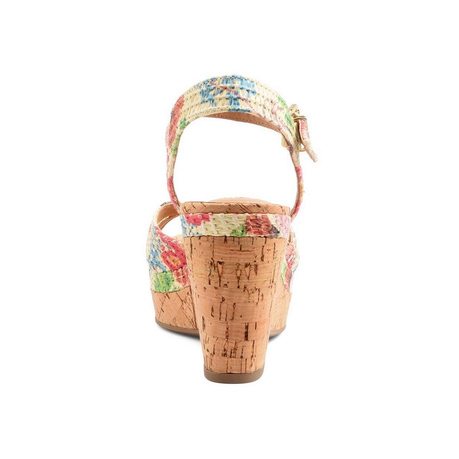 Dune Kelulu Motif Floral Sandales Compensées  