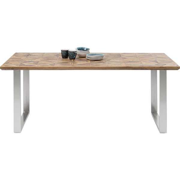 KARE Design Table étoiles chrome 180x90  