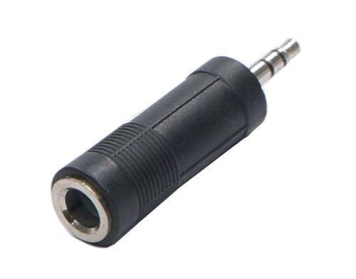 Image of FIB-RMS-CH Adapter Klinke 3,5 Stecker auf 6,35 Buchse Schwarz - ONE SIZE