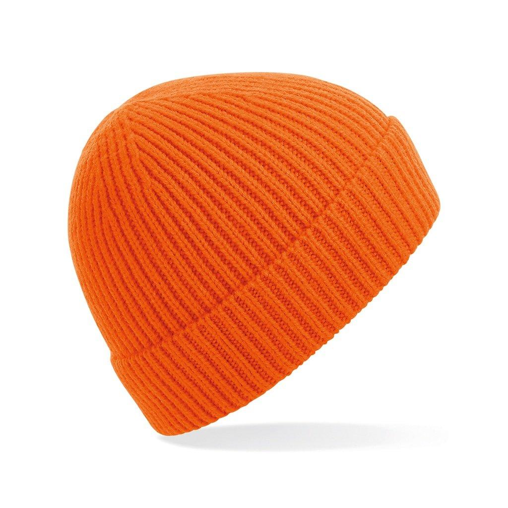 Image of Engineer Strick Ripp Beanie Herren Orange ONE SIZE