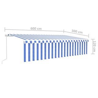 VidaXL Auvent rétractable aluminium  