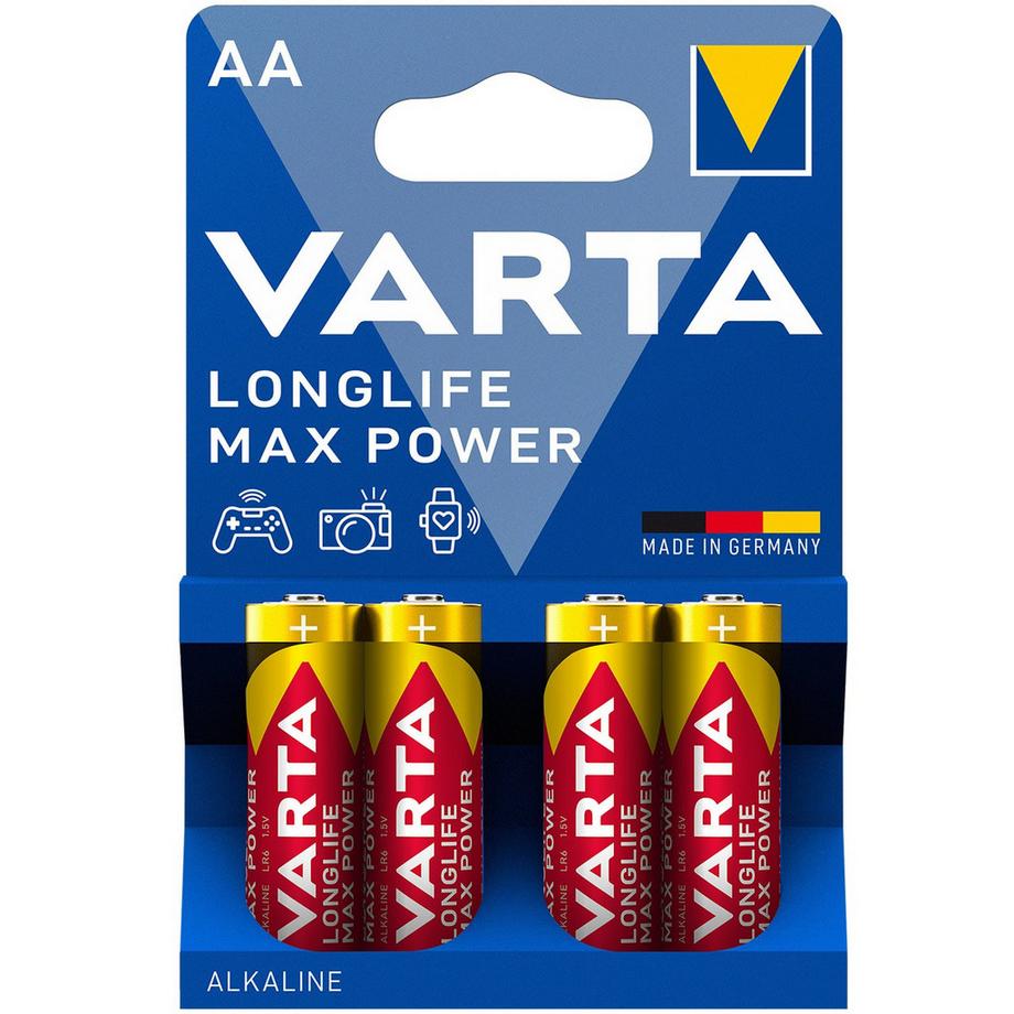 VARTA  Batterie Longlife Max Power AA / LR6, paquet de 4 