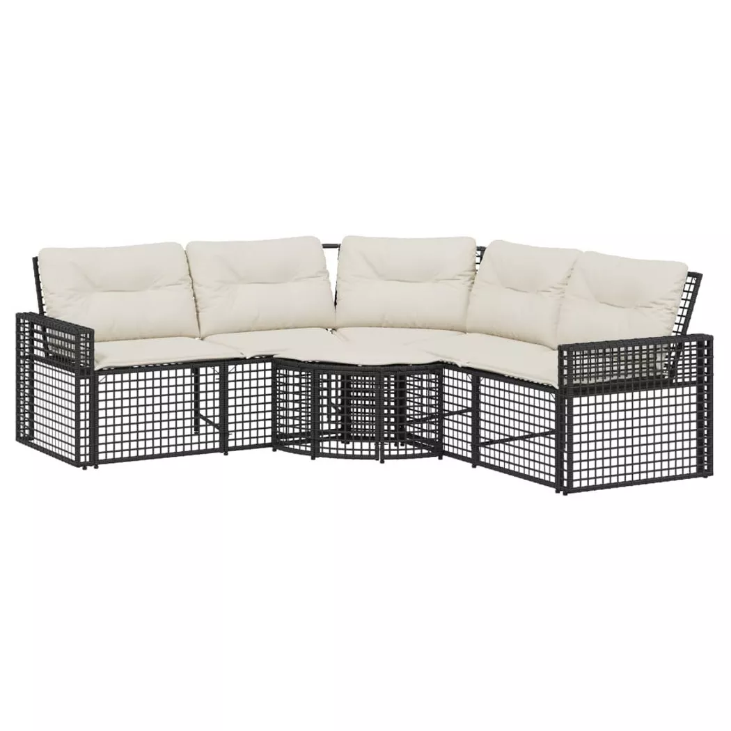 VidaXL - Canapé de jardin rotin synthétique, One Size, Noir