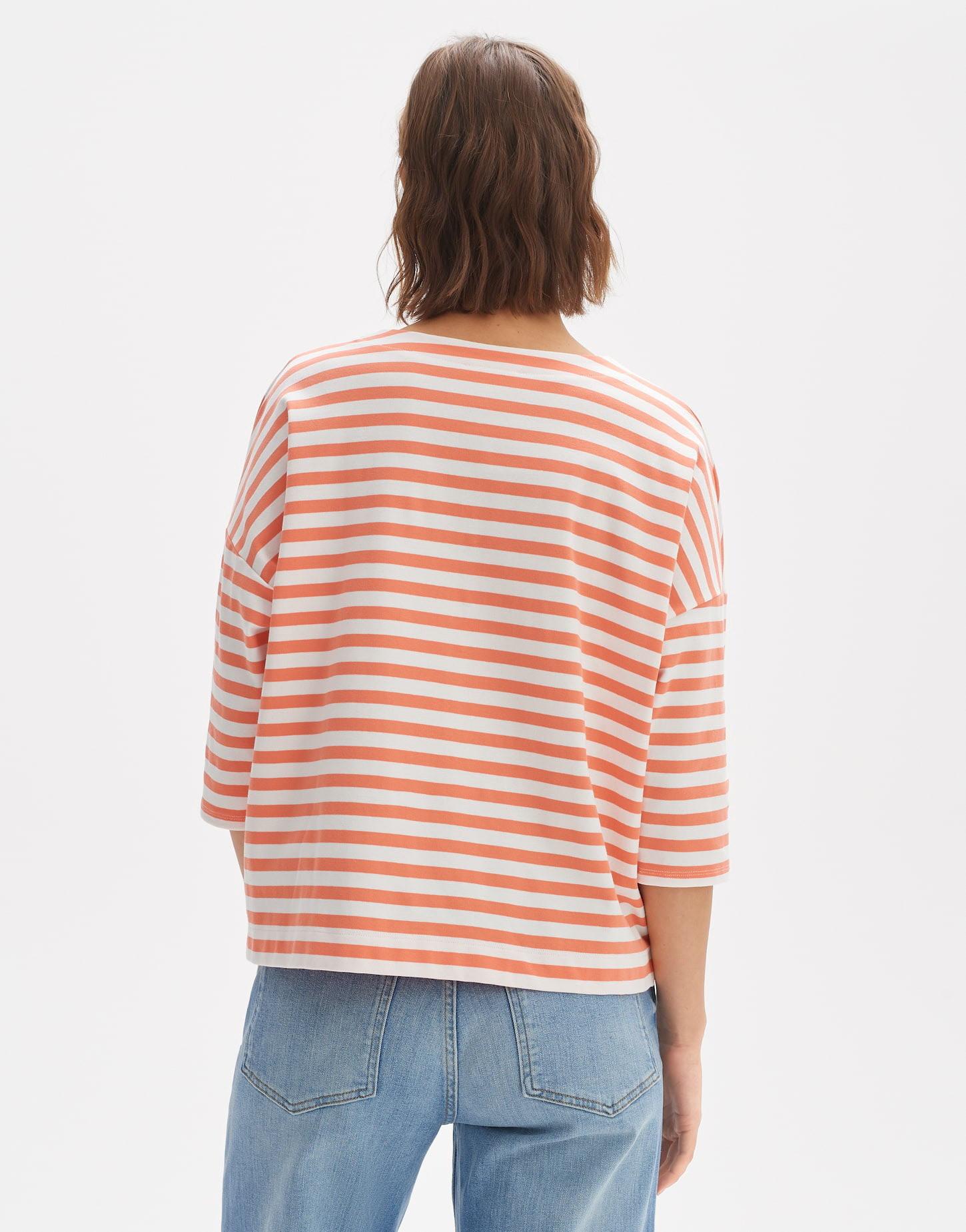 OPUS  Streifenshirt Seifen bold stripe gerader Schnitt 