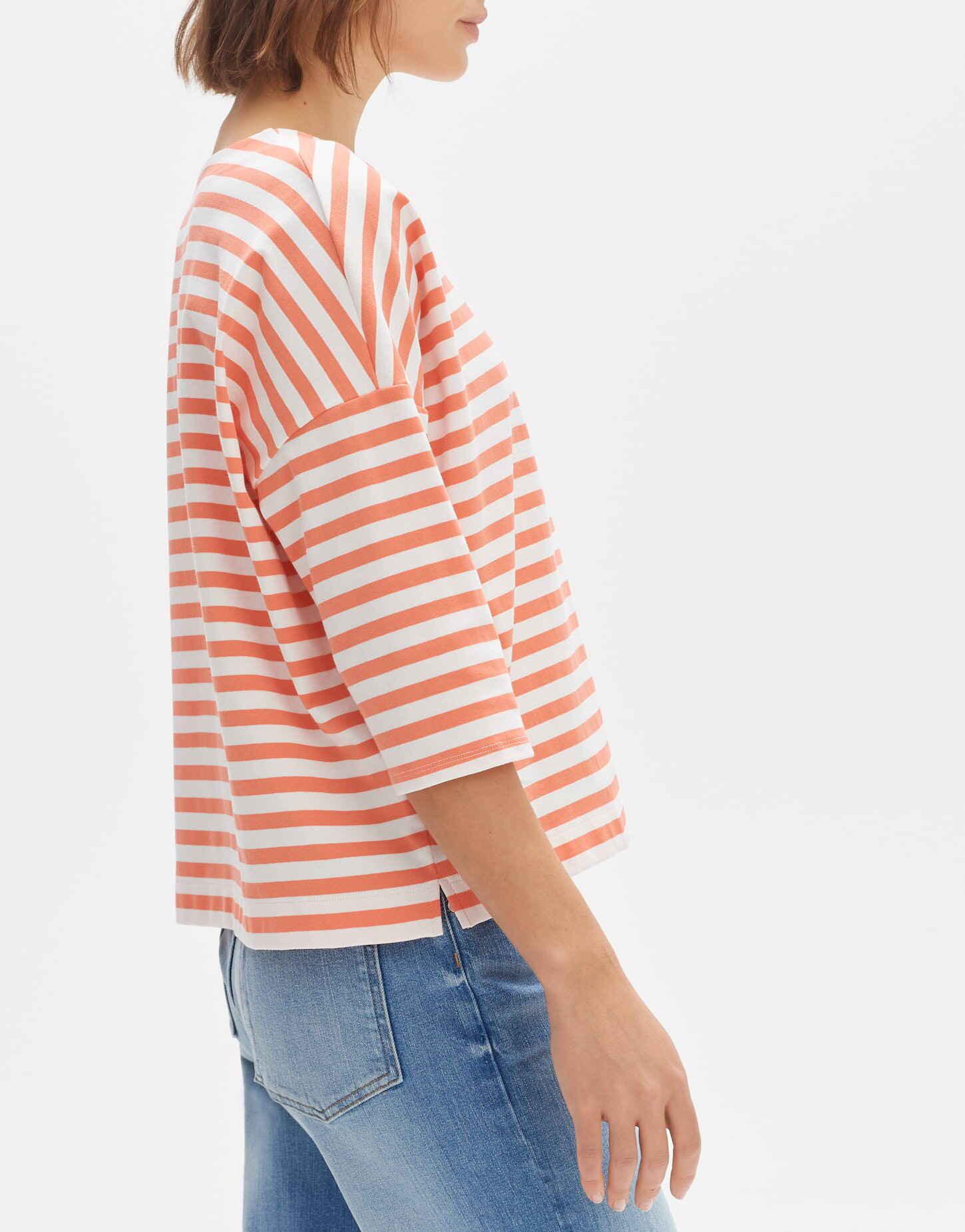 OPUS  Streifenshirt Seifen bold stripe gerader Schnitt 