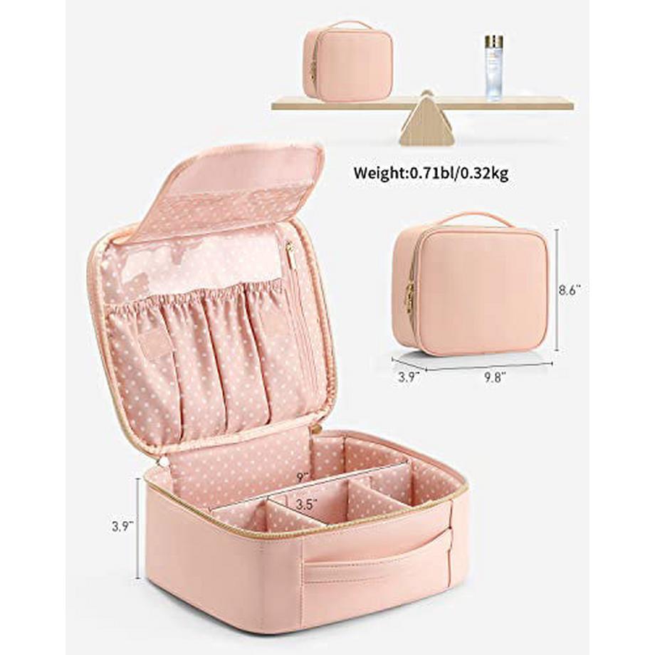 Only-bags.store  Sac cosmétique de voyage, sac de maquillage en cuir 