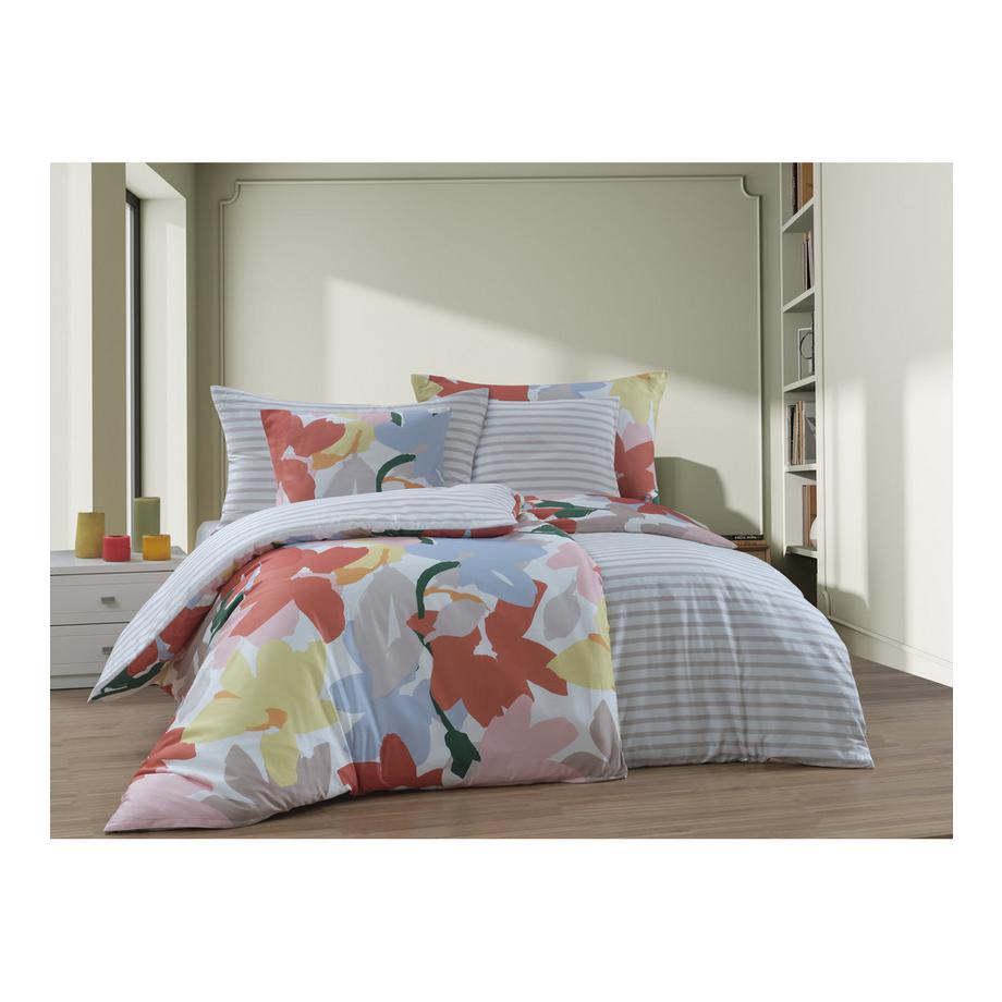 ESPRIT Rose Housse de Couette Fleurie  