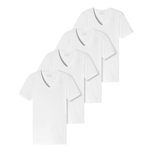 Schiesser  4er-Pack - 955 - Organic Cotton - T-Shirt  Unterhemd mit Rundhals 