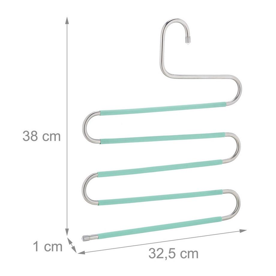 B2X Set di 4 grucce per pantaloni multiple  