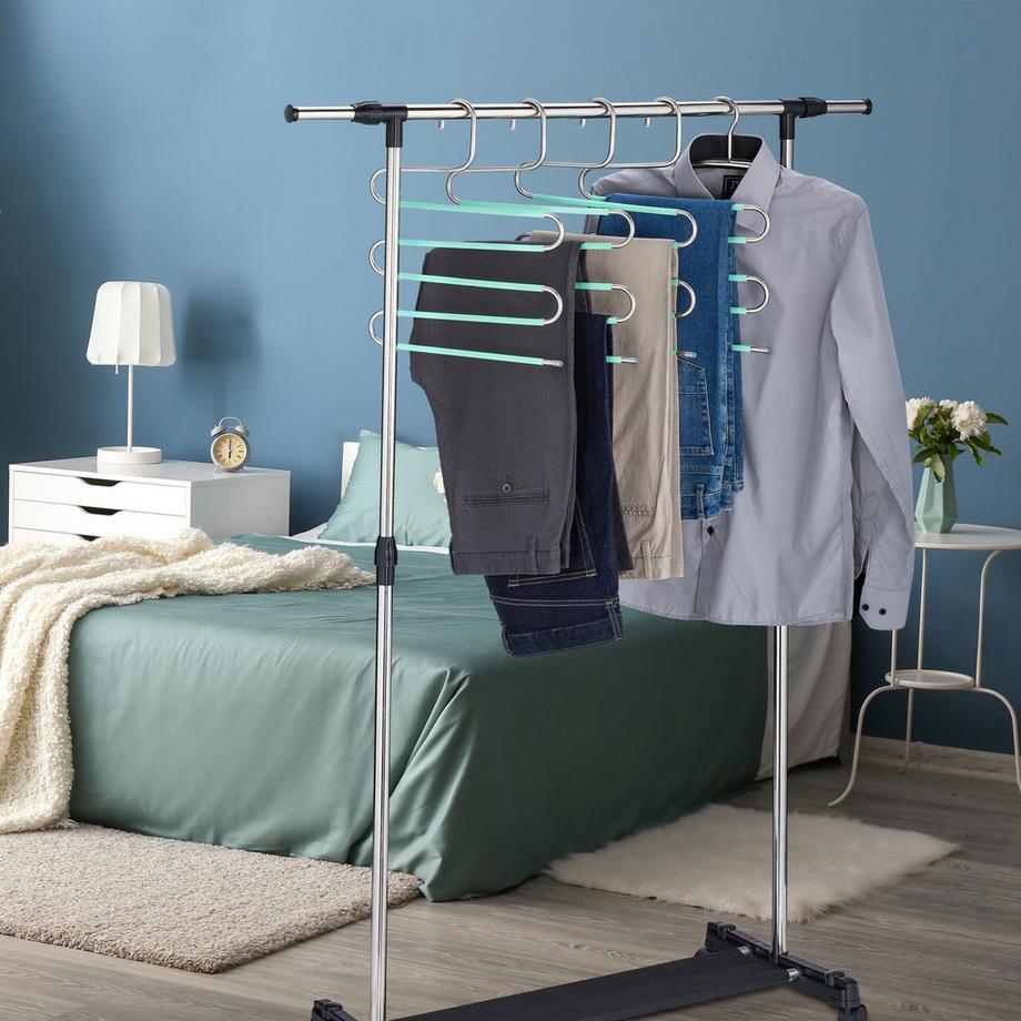 B2X Set di 4 grucce per pantaloni multiple  