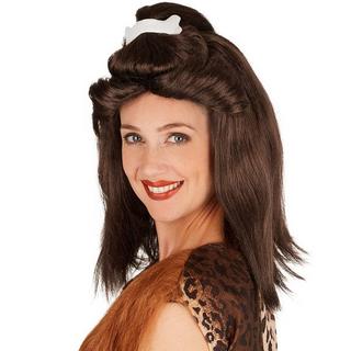 Tectake  Parrucca da donna - Età della pietra con osso 