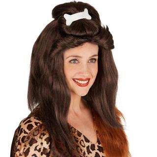 Tectake  Frauenperücke Steinzeit Knochen 