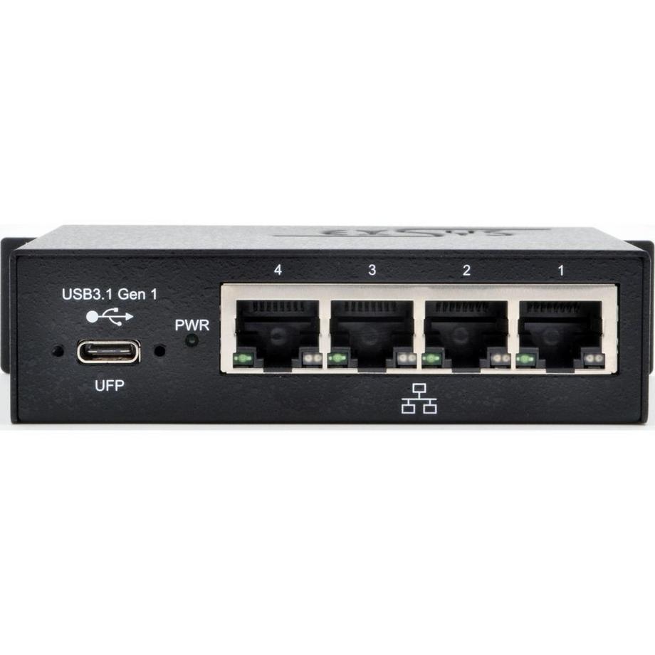 EXSYS  Netzwerk-Adapter USB-C - 4x RJ45 