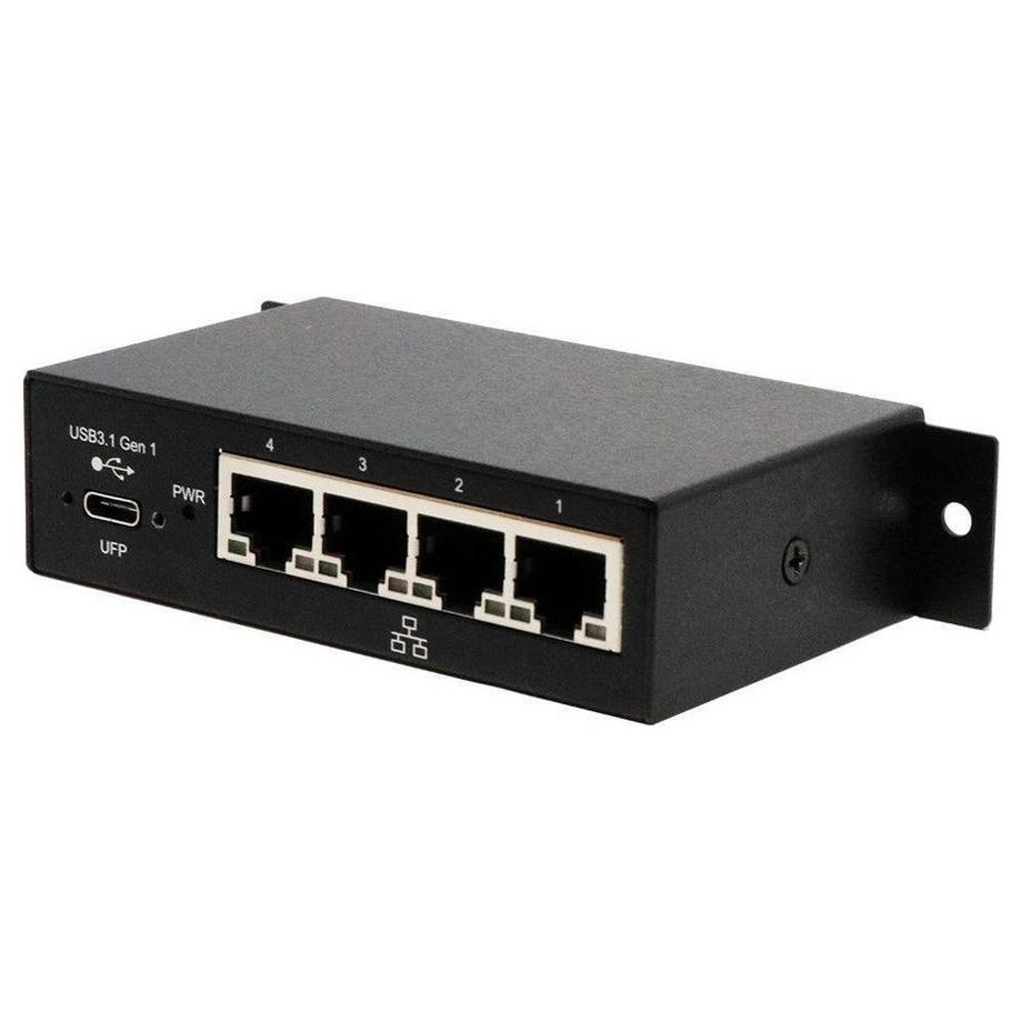 EXSYS  Netzwerk-Adapter USB-C - 4x RJ45 