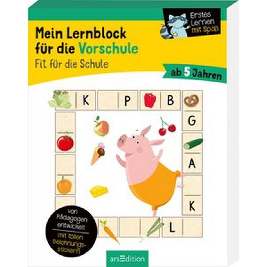 ARS EDITION  Mein Lernblock für die Vorschule - Fit für die Schule 