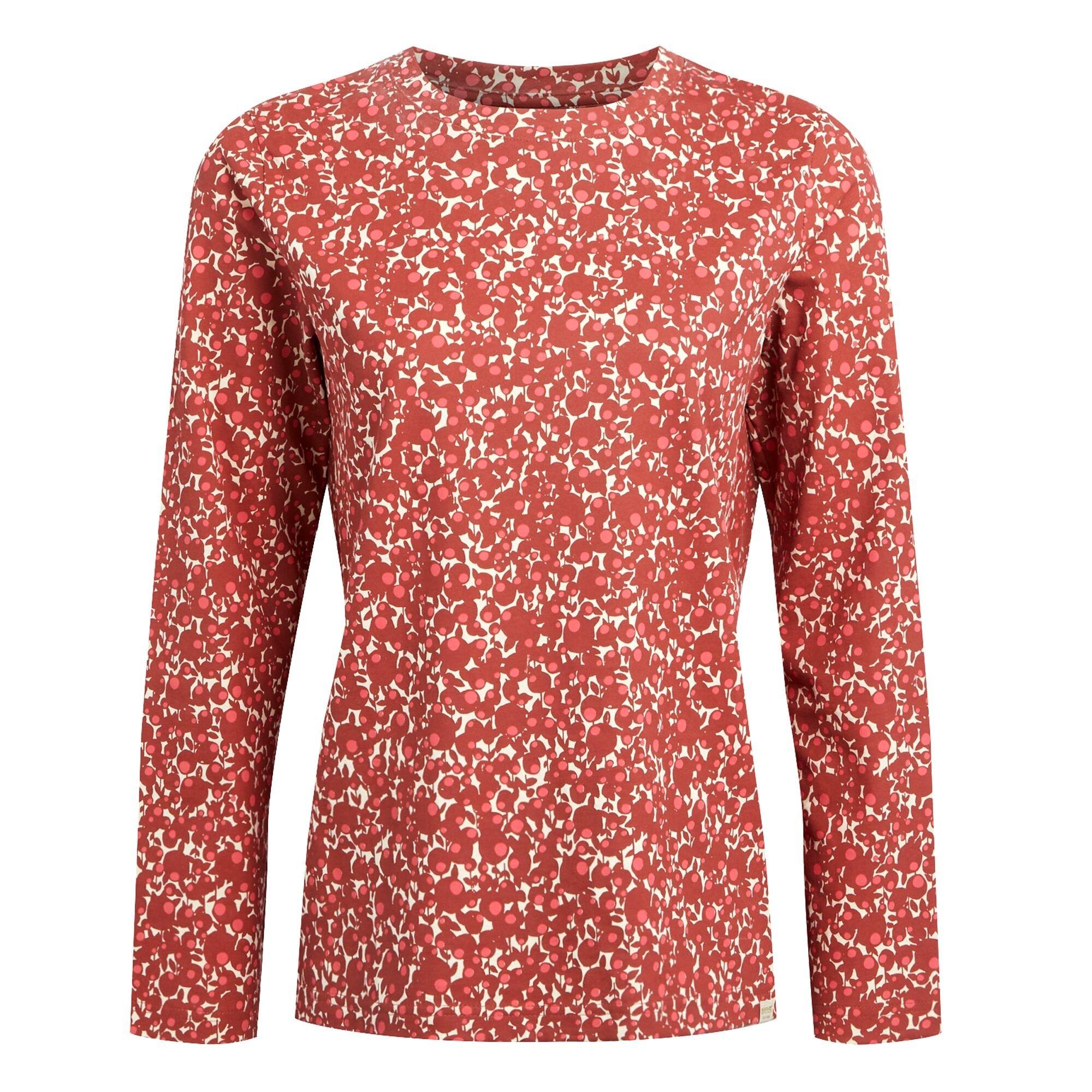Image of Orla Kiely Tshirt Langärmlig Damen Rot Bunt 36