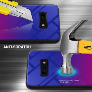 Cadorabo  Housse compatible avec Samsung Galaxy S10e - Coque de protection bicolore en silicone TPU et dos en verre trempé 