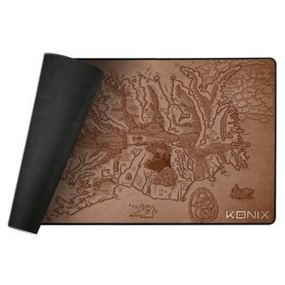 KONIX  Arnafelds Tappetino per mouse per gioco da computer Beige, Nero, Marrone 