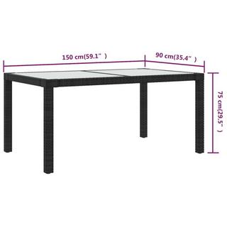 VidaXL Table de jardin  