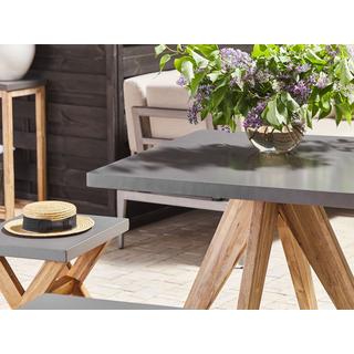 Beliani Table de jardin en Fibre-ciment Industriel OLBIA  