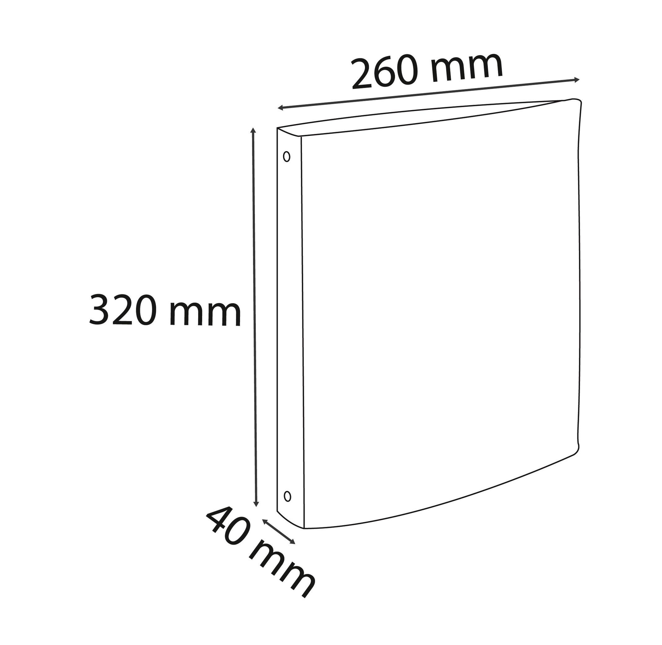 Exacompta Raccoglitore 4 anelli 30mm cartoncino Iderama - A4 - x 10  