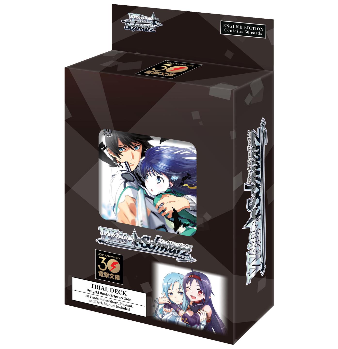 Bushiroad  Dengeki Bunko Schwarz Side Trial Deck - Weiss Schwarz TCG - EN 