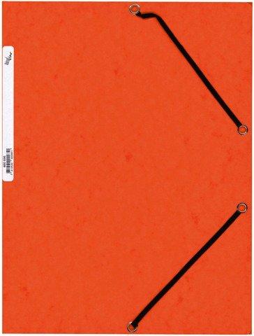 BÜROLINE BÜROLINE Gummibandmappe A4 460696 orange, Karton  