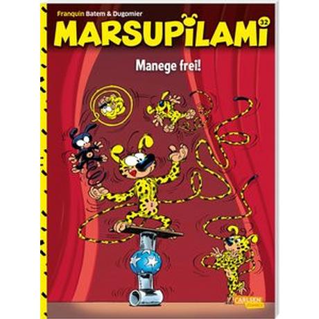 Marsupilami 32: Manege frei! Franquin, André; Dugomier; Le Comte, Marcel (Übersetzung); Batem (Illustrationen) Gebundene Ausgabe 