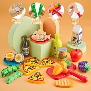Activity-board  ensemble de jeu de Cuisine pour enfants 52pc avec Nourriture de jeu 