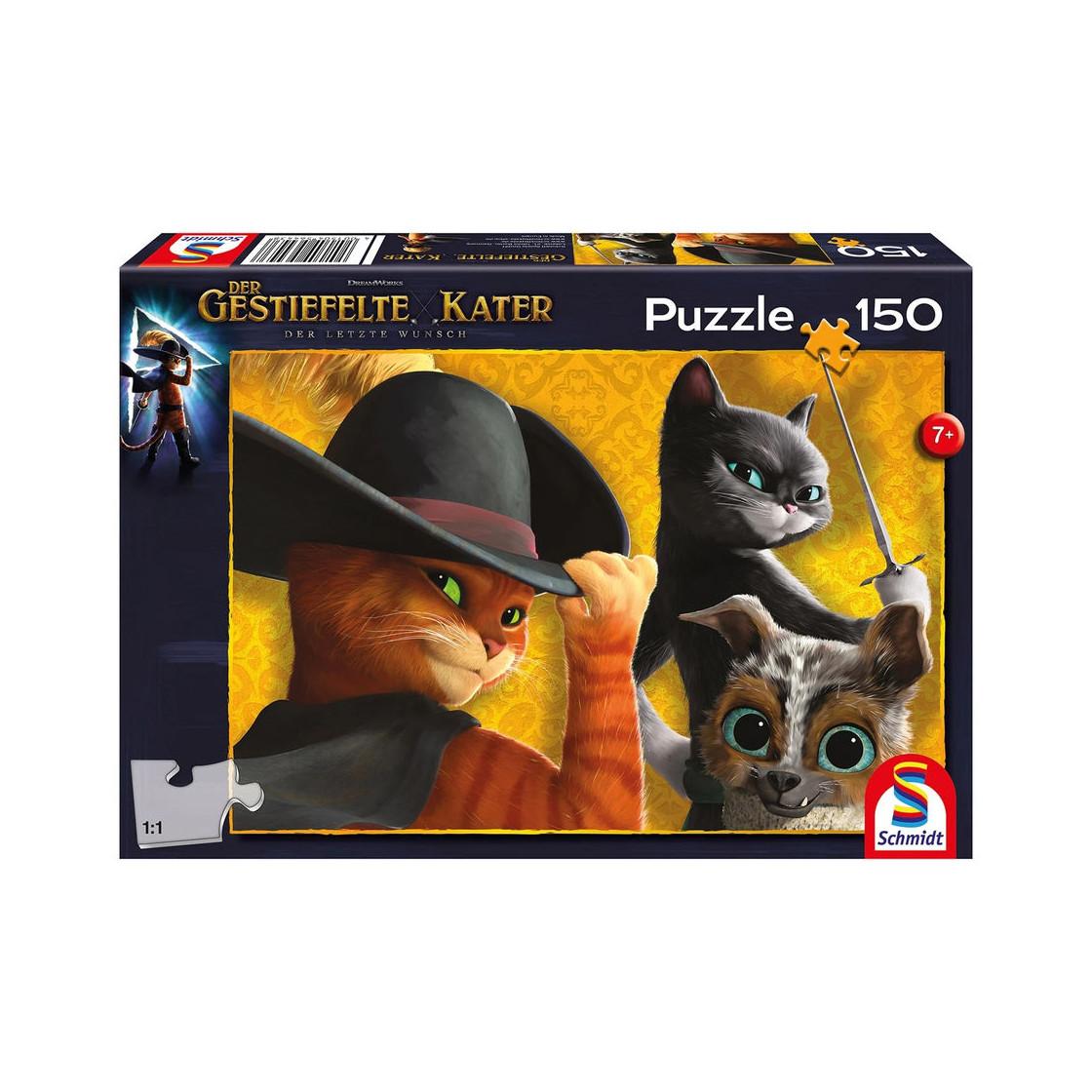 Image of Puzzle Der gestiefelte Kater und seine Freunde (150Teile)