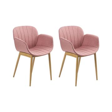 Lot de 2 chaises en Polyester Moderne ALICE