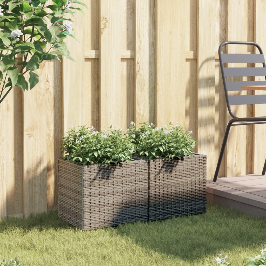 VidaXL Jardinière rotin synthétique  