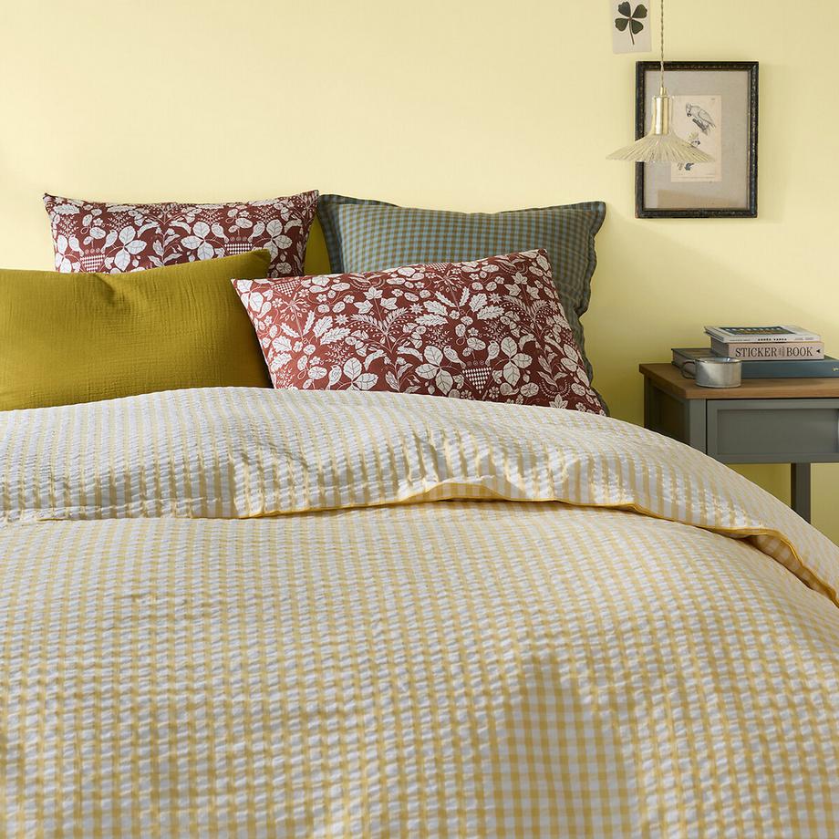 La Redoute Intérieurs Cottage Housse de couette coton seersucker  