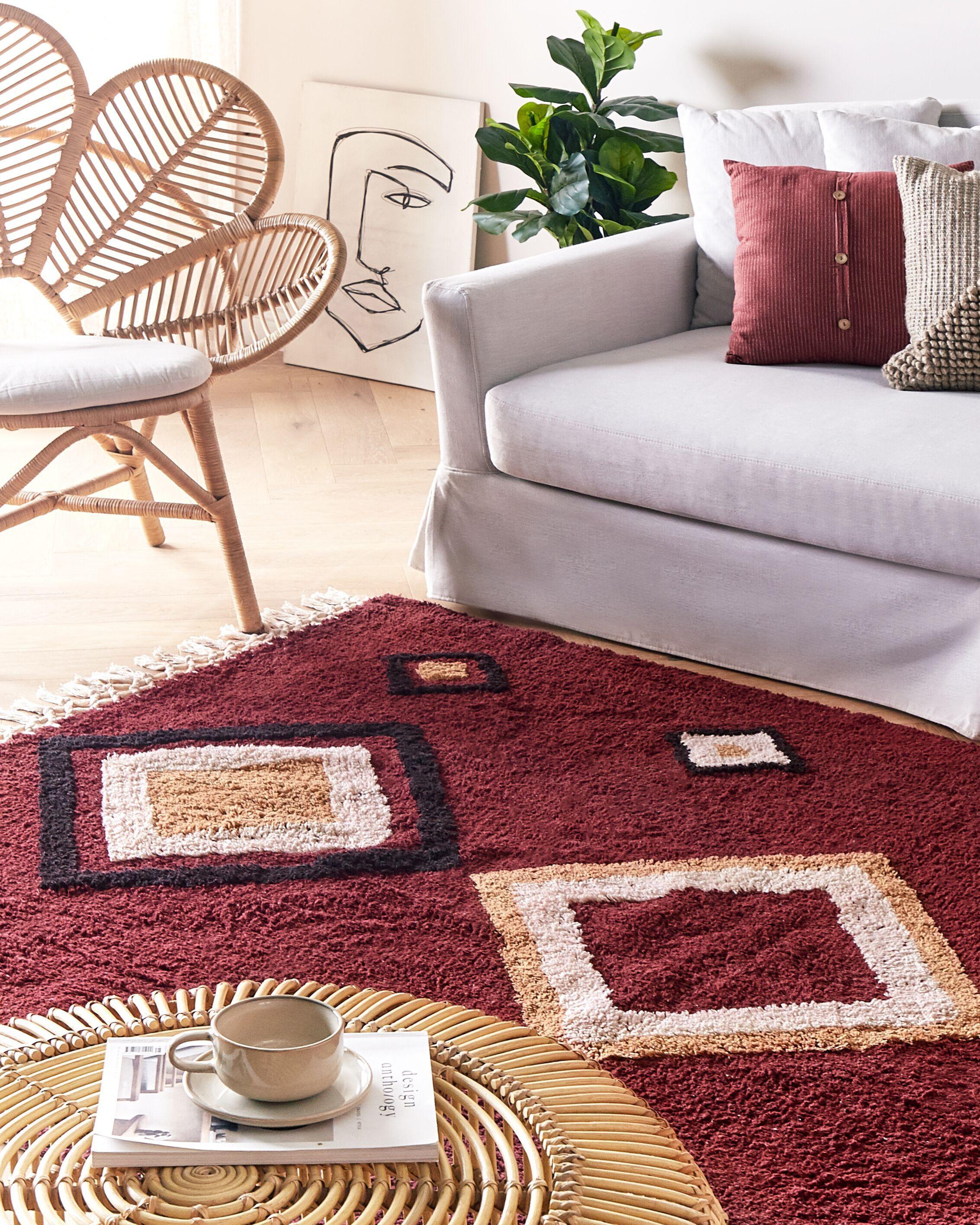 Beliani Tapis en Coton Boho SIIRT  