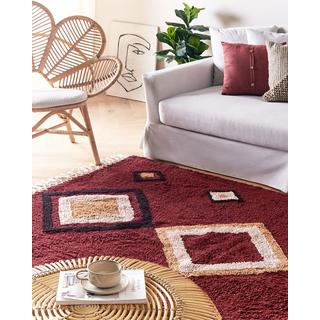 Beliani Tapis en Coton Boho SIIRT  