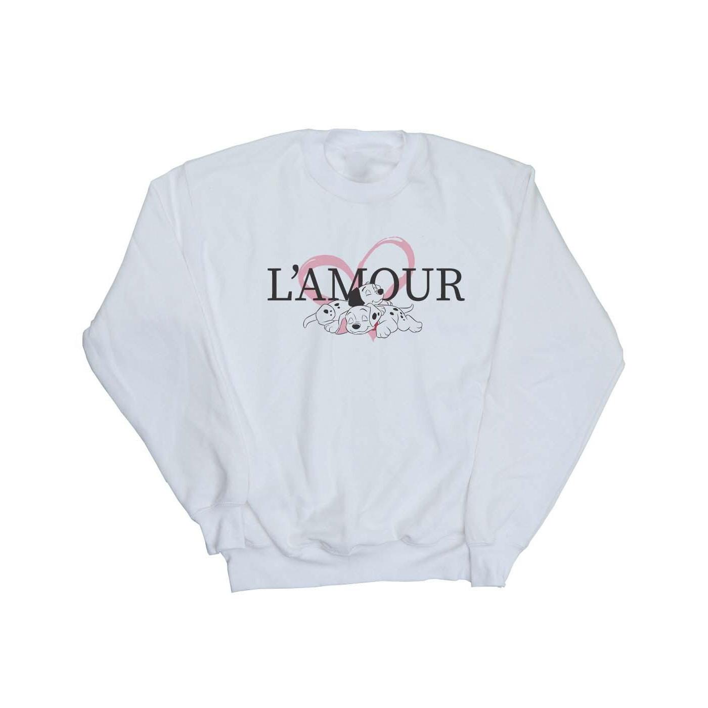 Image of 101 Dalmatians L'amour Sweatshirt Unisex Weiss 116
