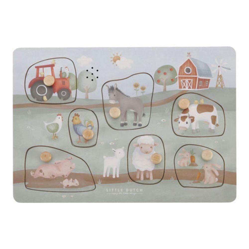 Little Dutch  Sound-Greif-Puzzle Little Farm FSC 