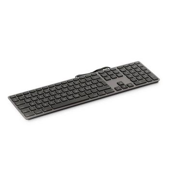 KB-3421-BIG Tastatur USB Schweiz Grau