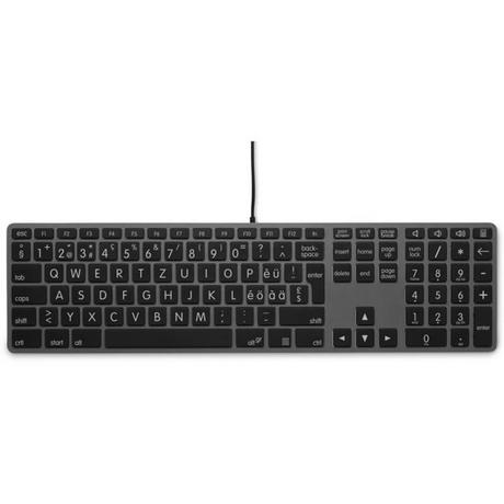 LMP  KB-3421-BIG tastiera USB Svizzere Grigio 