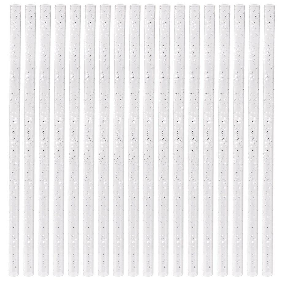 Orion  50 pailles pailletées réutilisables pour boissons froides et chaudes 