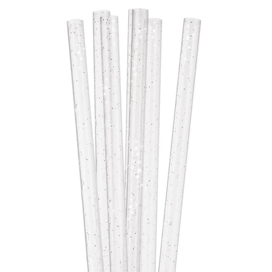 Orion  50 pailles pailletées réutilisables pour boissons froides et chaudes 