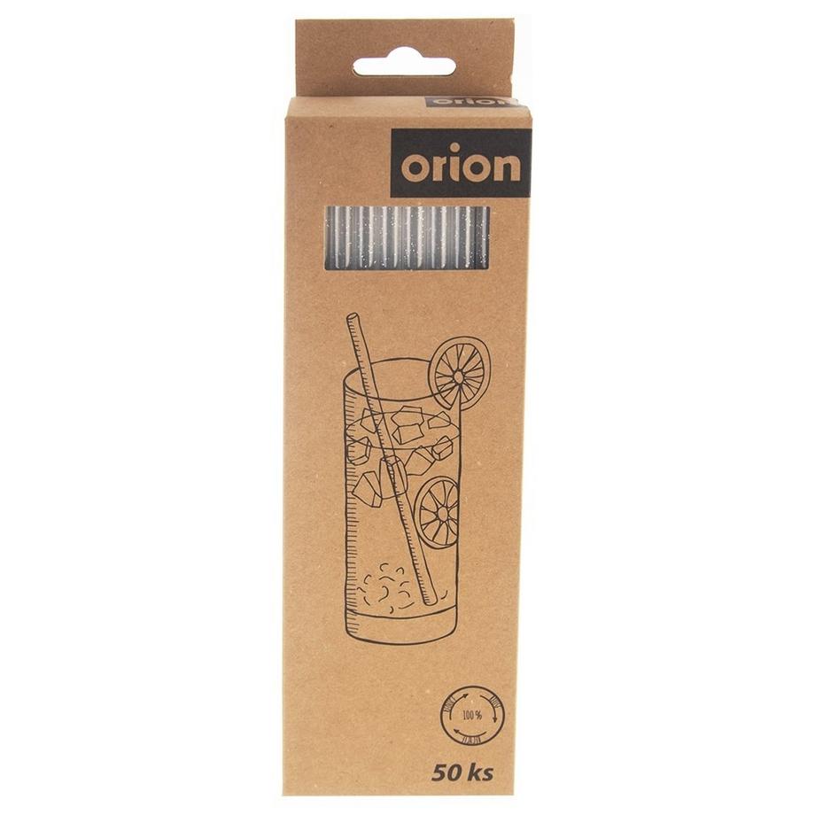 Orion  50 pailles pailletées réutilisables pour boissons froides et chaudes 