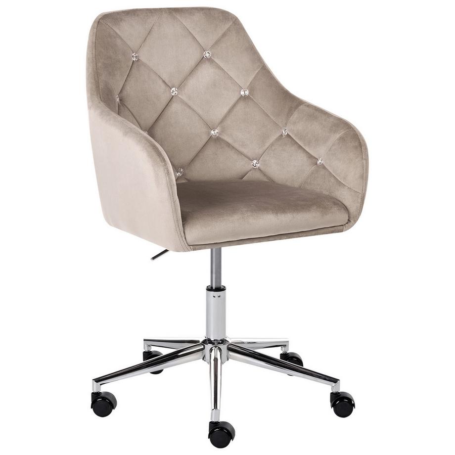 Chaise de bureau en Velours Glamour VELORIA