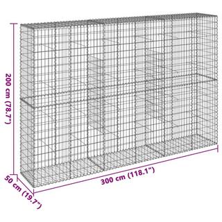 VidaXL Panier gabion fer  