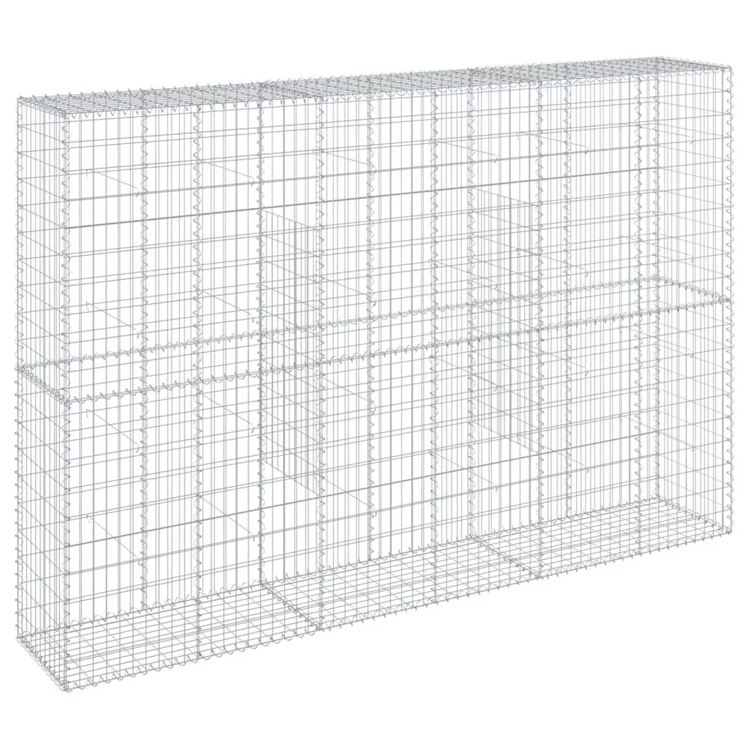 VidaXL - Panier gabion fer, One Size, Argent