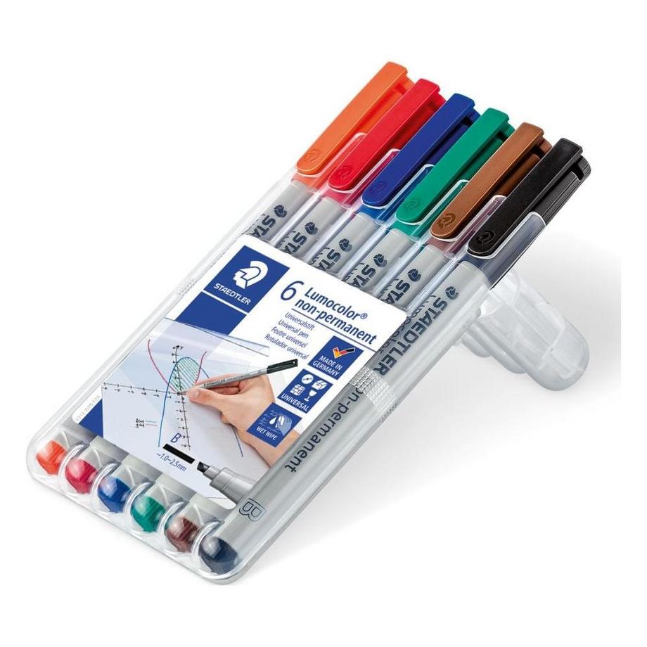 STAEDTLER STAEDTLER Lumocolor non-perm. 6 Farben ass.  